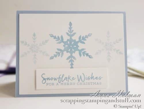 10 Cards In 30 Minutes with Stampin Up Snowflake Wishes - Simple Stamping Christmas Cards