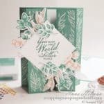 Double Gate Fold Card Tutorial Using The Stampin Up Forever Fern stamp set. A Simple Fun Fold And Fancy Fold Card Design!