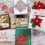 Take a look at the Stampin Up Poinsettia Place product suite along with nine beautiful Poinsettia Petals card ideas!