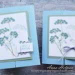 Make this delicate gate fold card using the Stampin Up Queen Anne