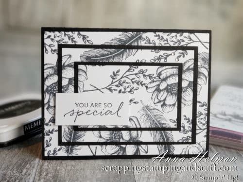 The triple stamping technique is perfect for making beautiful cards with any stamp set! These feature the Stampin Up Tasteful Touches and Seaside Notions stamp sets.