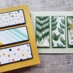 Use up some of the paper scraps in your collection with this paper scrap panel card! It is a perfect simple stamping project that comes together in minutes!