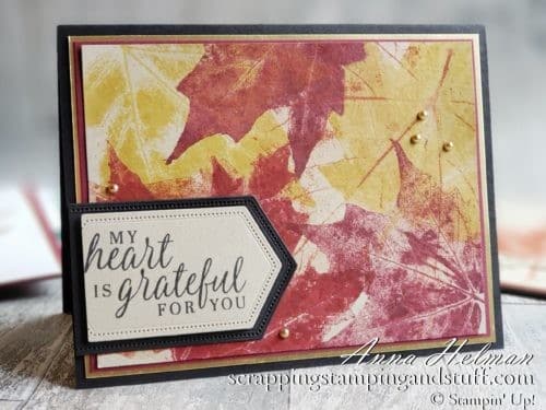 Leaf stamping is an amazing way to make beautiful fall cards using real leaves, ink, and an embossing machine!