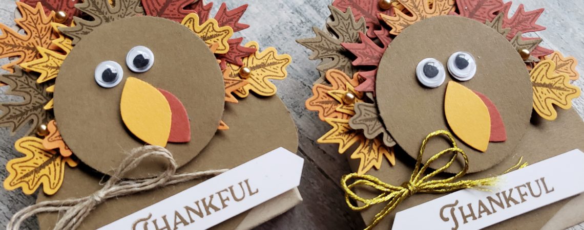 These DIY turkey treat boxes are perfect for your Thanksgiving dinner table. They make wonderful Thanksgiving table decorations, place card holders, or just fun treats!