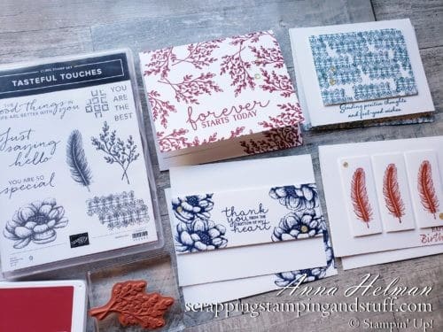 Simple stamping card sets are quick and simple to make, inexpensive, and personal gift ideas! Here's my go-to recipe for simple card sets!