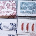 Simple stamping card sets are quick and simple to make, inexpensive, and personal gift ideas! Here