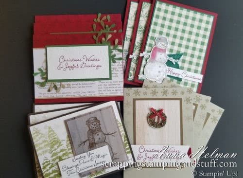 Stampin Up Holiday Virtual Stamping Retreat - Christmas Cards, Fun Folds, and a Christmas Sampler In The Mail!