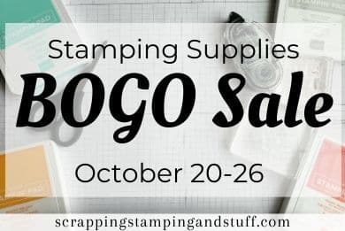 Stamping Supply BOGO Sale October 20-26, 2020!