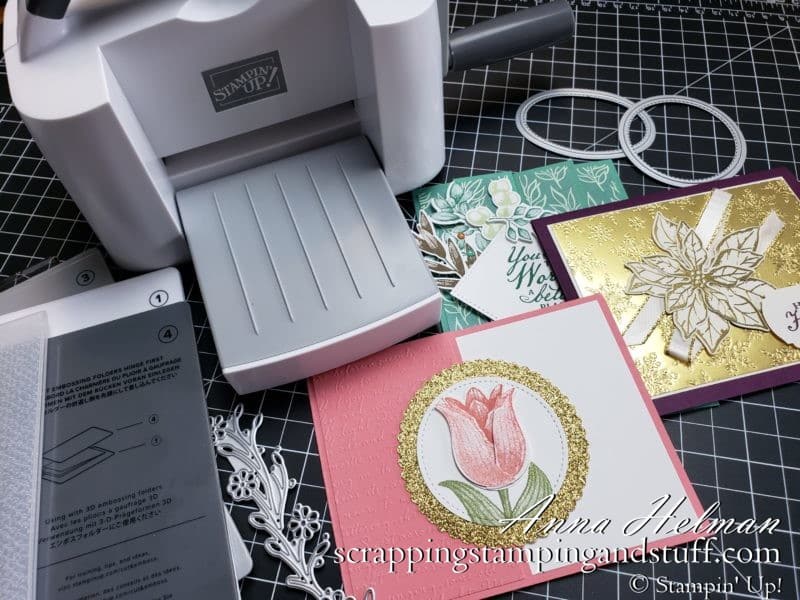 In this complete guide to the Stampin Up Mini Stampin Cut And Emboss Machine, I'll share everything you need to know to decide whether to add one of these machines to your collection and also how to use it!