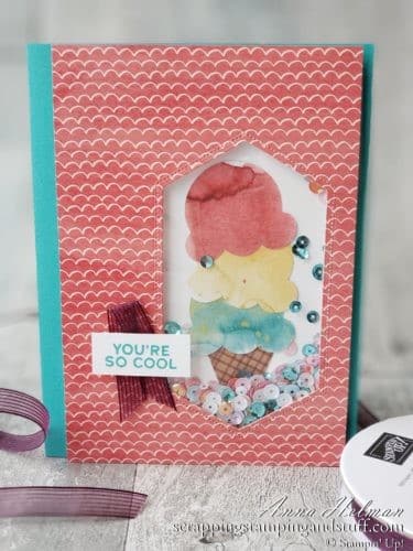 The Stampin Up Sweet Ice Cream bundle includes adorable ice cream and popsicles, and even includes an ice cream cone punch!