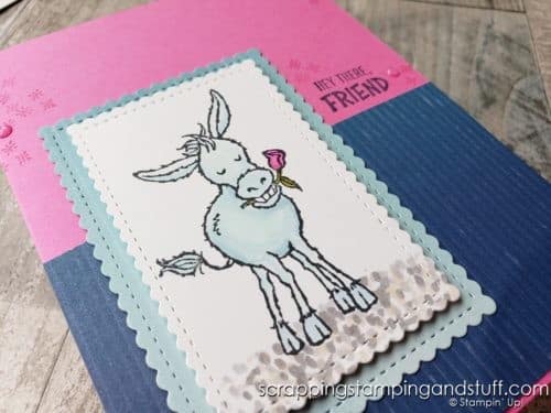 Get entered to win the Stampin Up Darling Donkey or get it free right now with your product order during Sale-a-bration!