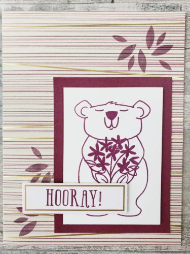 December 2020 Paper Pumpkin Alternatives And Project Ideas - Beary Comforting Monthly Card Kit