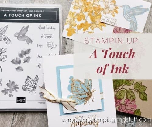 Get entered to win the Stampin Up A Touch of Ink or get it free right now with your product order during Sale-a-bration!