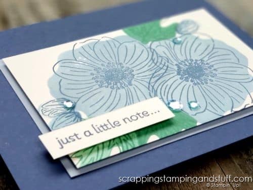  Reversibles stamps allow you to stamp detail and fill in with one single stamp! See how they work with the Stampin Up Back To Back Blooms set. 