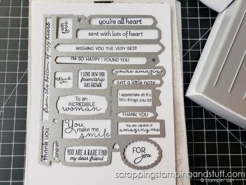 Customize the greetings you use with the Stampin Up Many Messages bundle, and make hundreds MORE tags in minutes!