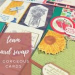 Take a look at these eight beautiful handmade cards from my team card swap.