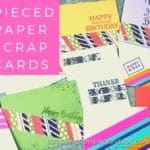 Pieced scrap cards are an amazing way to use up your paper scraps, so take a look and then make some yourself!