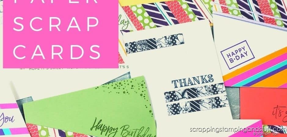 Pieced scrap cards are an amazing way to use up your paper scraps, so take a look and then make some yourself!