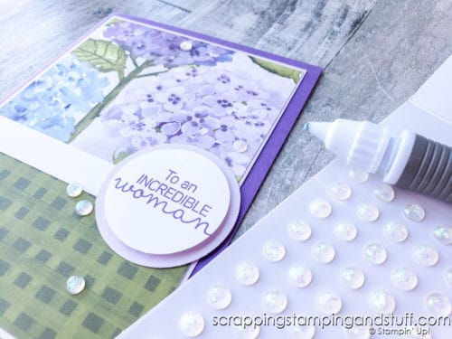 Do you have a hard time applying your embellishments? Try this easy cardmaking hack the next time you apply embellishments to your cards.