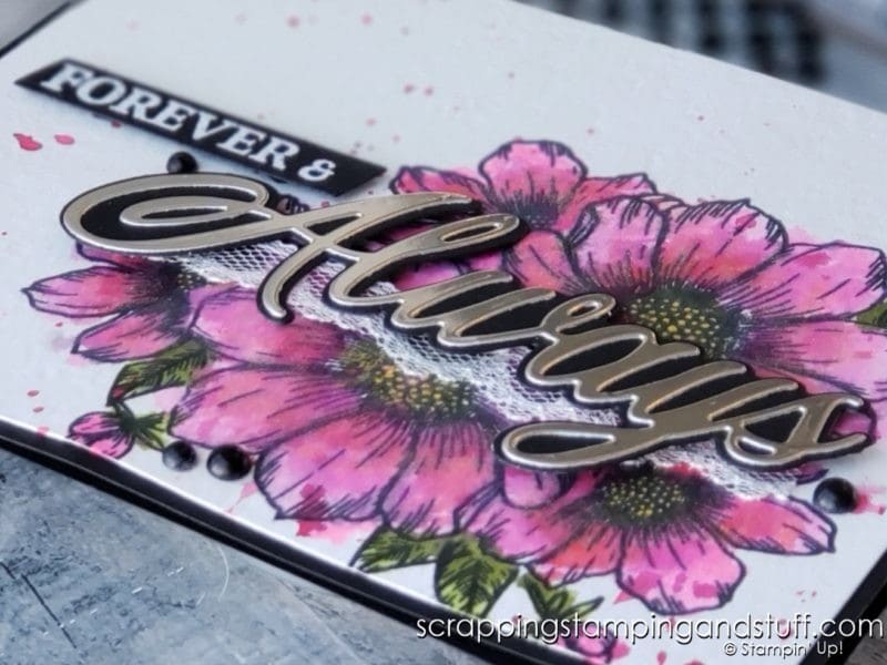 A gorgeous watercolor wedding card idea using the Stampin Up Forever & Always bundle in the 2021 January-June Mini