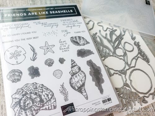 The Stampin Up Friends Are Like Seashells bundle is a gorgeous new beach-themed stamp and die set. Click here to see 7 techniques and 10 gorgeous card samples!