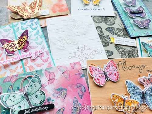 The Stampin Up Butterfly Brilliance bundle is here, and it's gorgeous! Take a look at 8 beautiful card samples here!