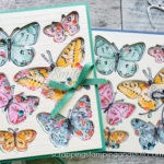 Learn to make this gorgeous butterfly shaker card using the Stampin Up Butterfly Brilliance bundle!