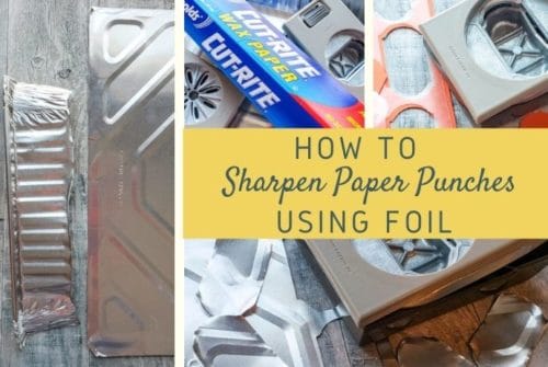 Learn how to sharpen paper punches and make them work like new again using just an aluminum pan and wax paper!