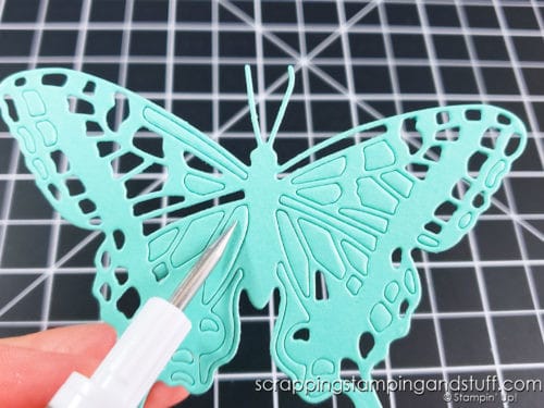 Every crafter needs the Stampin Up Take Your Pick Tool - the Swiss army knife of crafting! Use it for almost everything!