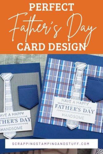 The Stampin Up Handsomely Suited stamp set and dies make adorable men's shirt, suit, and uniform cards!