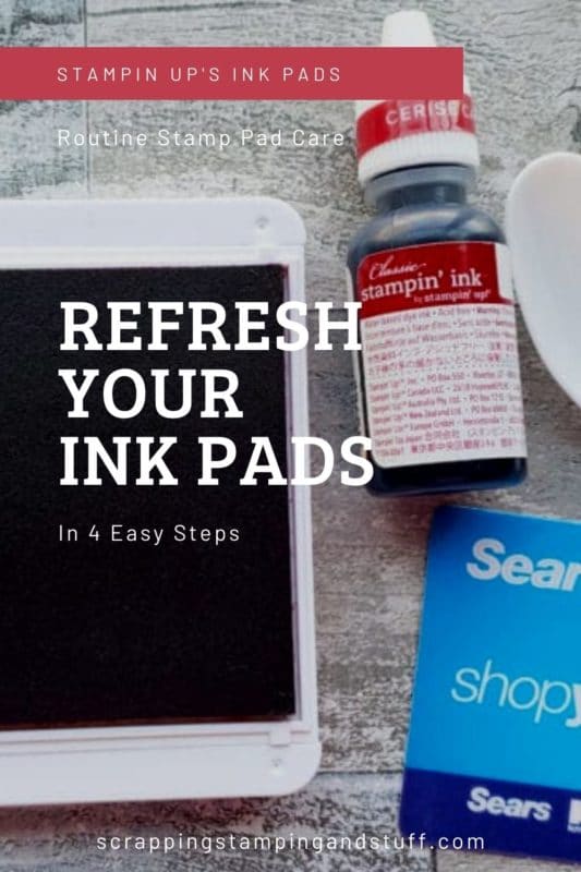 Refresh your ink pads in four simple steps, and they'll be looking and working like new! You'll love the amazing results!