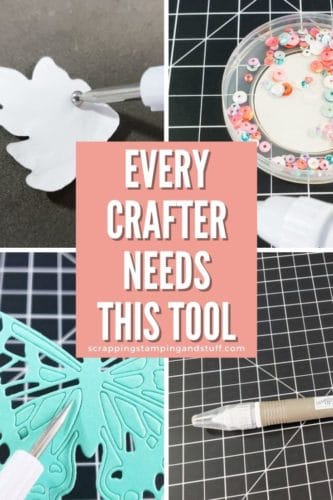 Every crafter needs the Stampin Up Take Your Pick Tool - the Swiss army knife of crafting! Use it for almost everything!