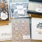 Make these 6 elegant cards in minutes using the Stampin Up Elegantly Said stamp set!