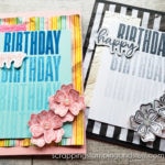 Make cards with big & bold greetings using the Stampin Up Biggest Wish stamp set. Card tutorial available!