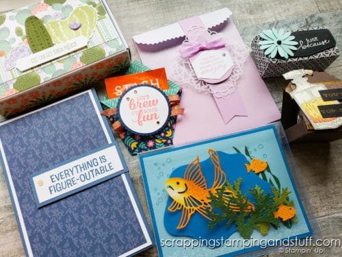 Take a look at these 52 amazing card and 3D paper project samples I received during the Stampin Up Maui Incentive Trip!