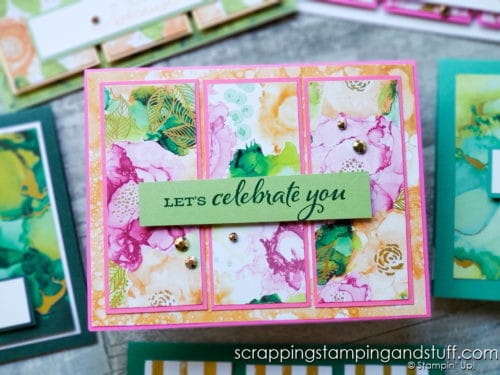 Try this lovely tri-panel card design today for quick and beautiful card projects in a snap! Customize with your own designer paper!