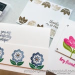 Learn how to make these 3 simple stamping card ideas in minutes using the Stampin Up In Symmetry stamp set!