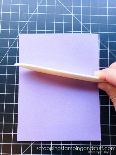 How to crease paper using a bone folder