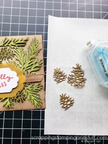 Did you know you can attach detailed die cuts with your tape runner?! Click here for this amazing die cutting hack!