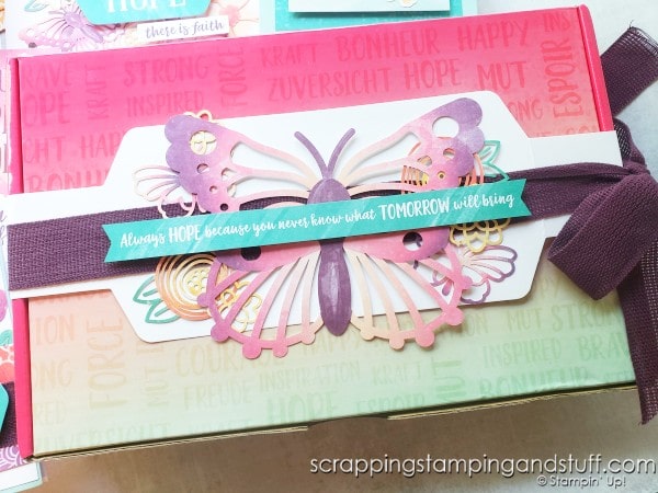 August 2021 Paper Pumpkin - Hope Box - Card Subscription Kit From Stampin Up Awesome Thinking Of You Card Kit