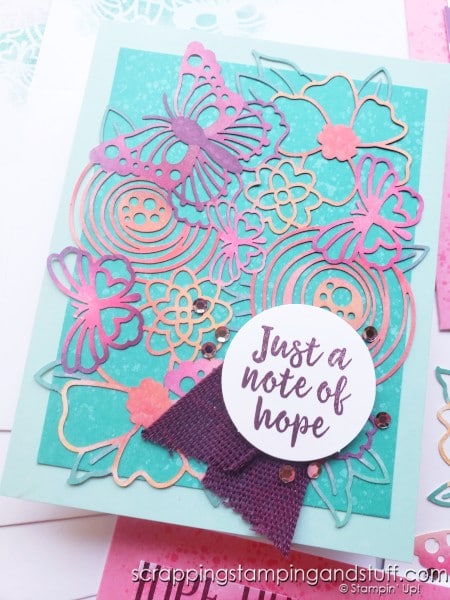 August 2021 Paper Pumpkin - Hope Box - Card Subscription Kit From Stampin Up Awesome Thinking Of You Card Kit