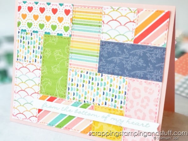 Quilt cards are the perfect way to use your paper scraps and make simple, yet beautiful card designs today!