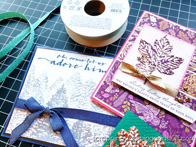 Try this bow tying hack today and save that precious ribbon! Use an acrylic block and this easy trick to stretch your paper crafting budget farther.