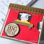 Click here to make this spinning farm animal birthday card using the Stampin Up Peekaboo Farm stamps and Give It A Whirl dies!