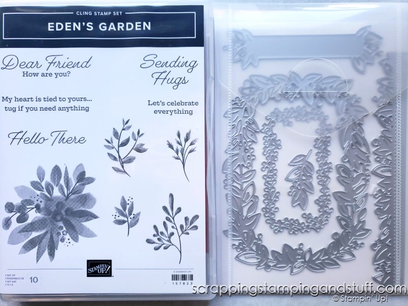 Take a look at the Stampin Up Eden's Garden special release collection along with 6 card samples and a technique tutorial video!