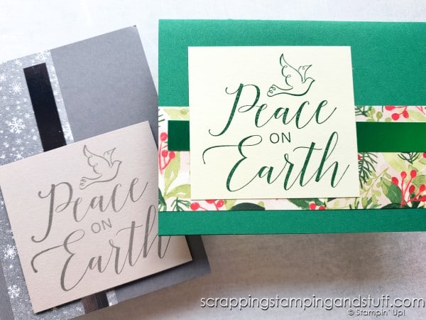 Take a look at these 14+ quick and simple Christmas card ideas made with Stampin Up stamps in our 2021 Holiday Catalog!