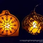 Take a look at this simple ornament and lantern, which make perfect Christmas decorations and DIY gift ideas!