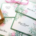 Make up a few card sets using this neat stamping technique & keep them in your collection for inexpensive gift ideas!