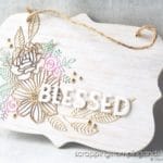 Make this dollar store craft today using the Stampin Up Artistically Inked bundle and a $1 wood sign from the dollar store!