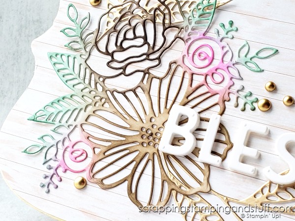 Make this dollar store craft today using the Stampin Up Artistically Inked bundle and a $1 wood sign from the dollar store!